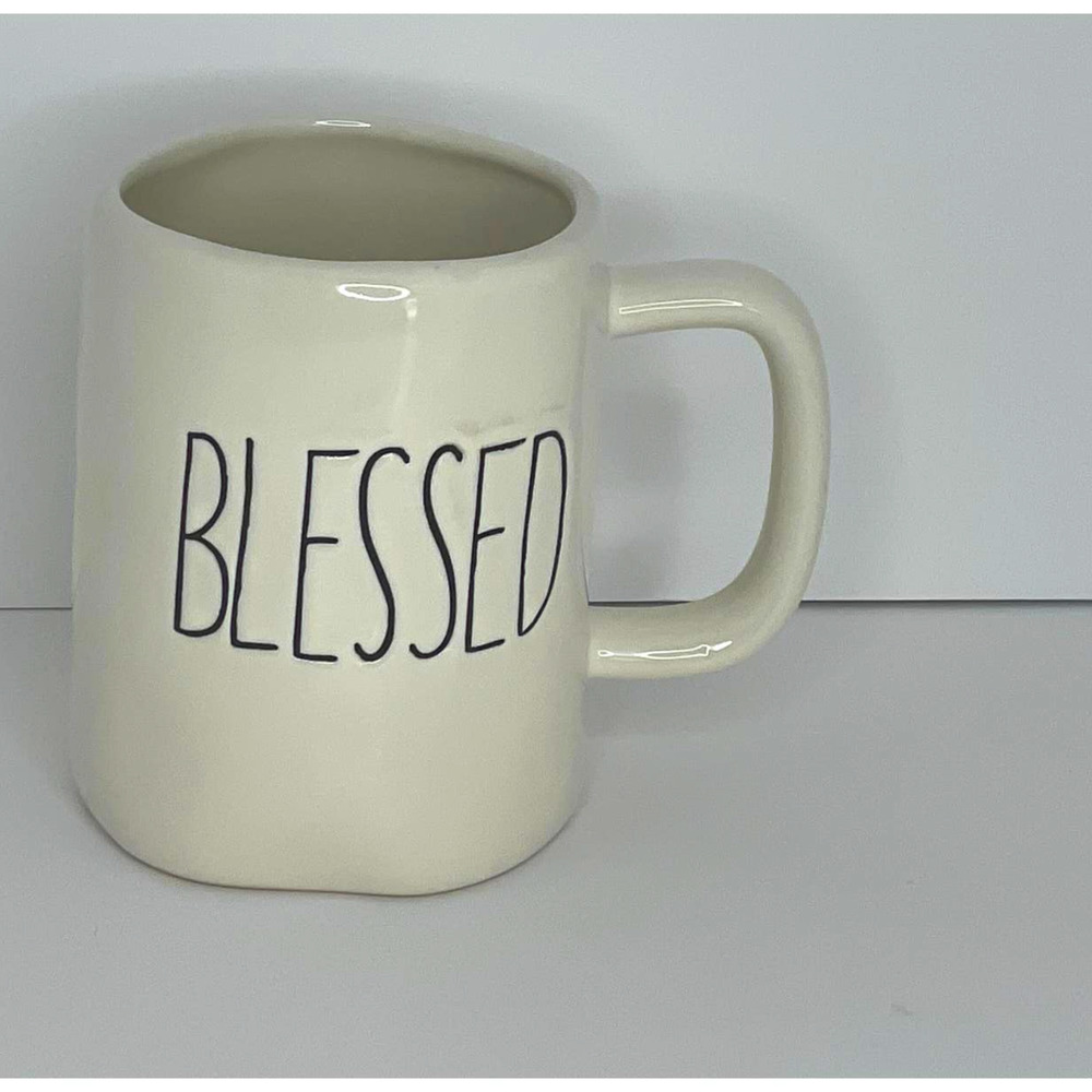 Rae Dunn Artisan Collection by Magenta Cream Blessed Mug Cup